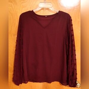 NWOT Swiss Dot blouse